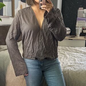 Chalet et ceci Wrapped Crop Top. Size L